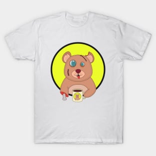 Coffee Zombie Bear T-Shirt